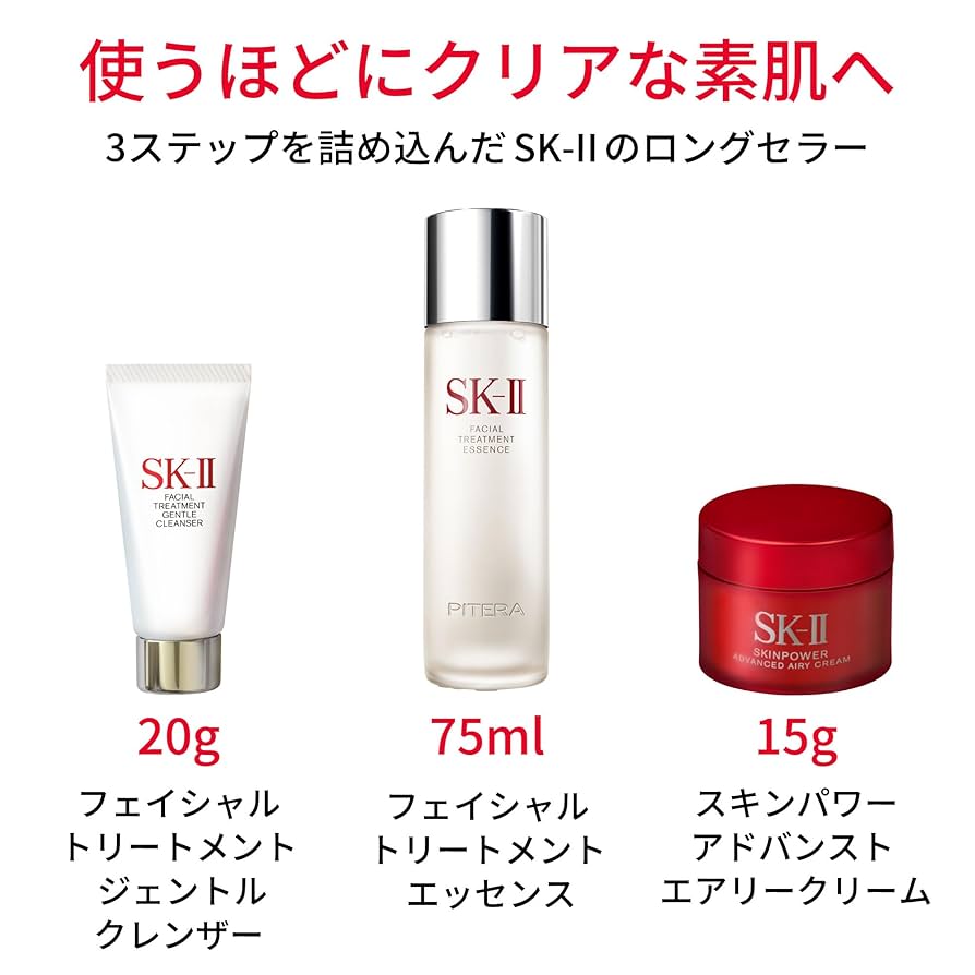 Amazon.co.jp: SK-II Pitera(TM) Youth Essentials Set : Beauty
